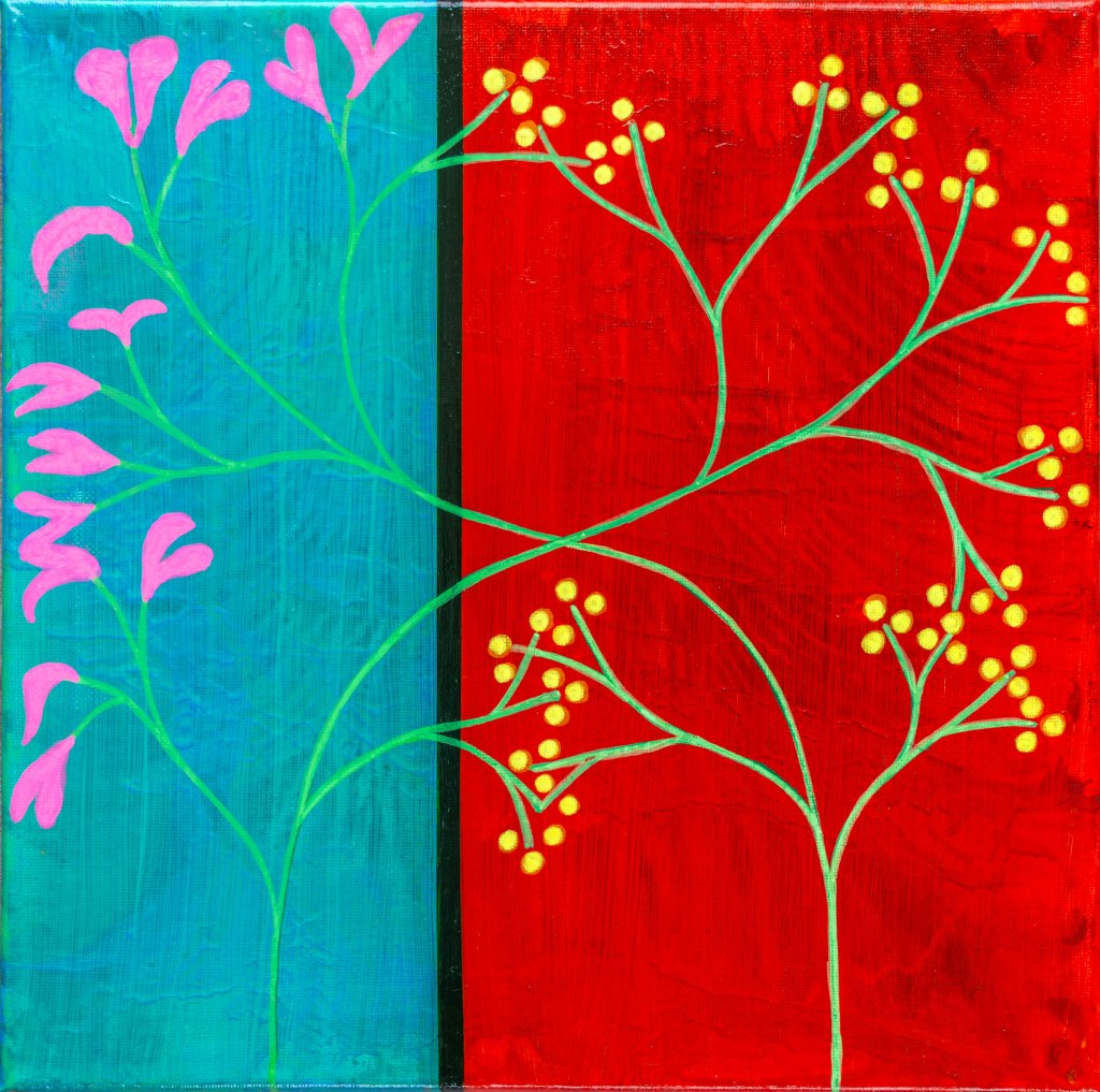 Pequeño formato 1 (2025) - 30 x 30 cm - Acrílico sobre tela