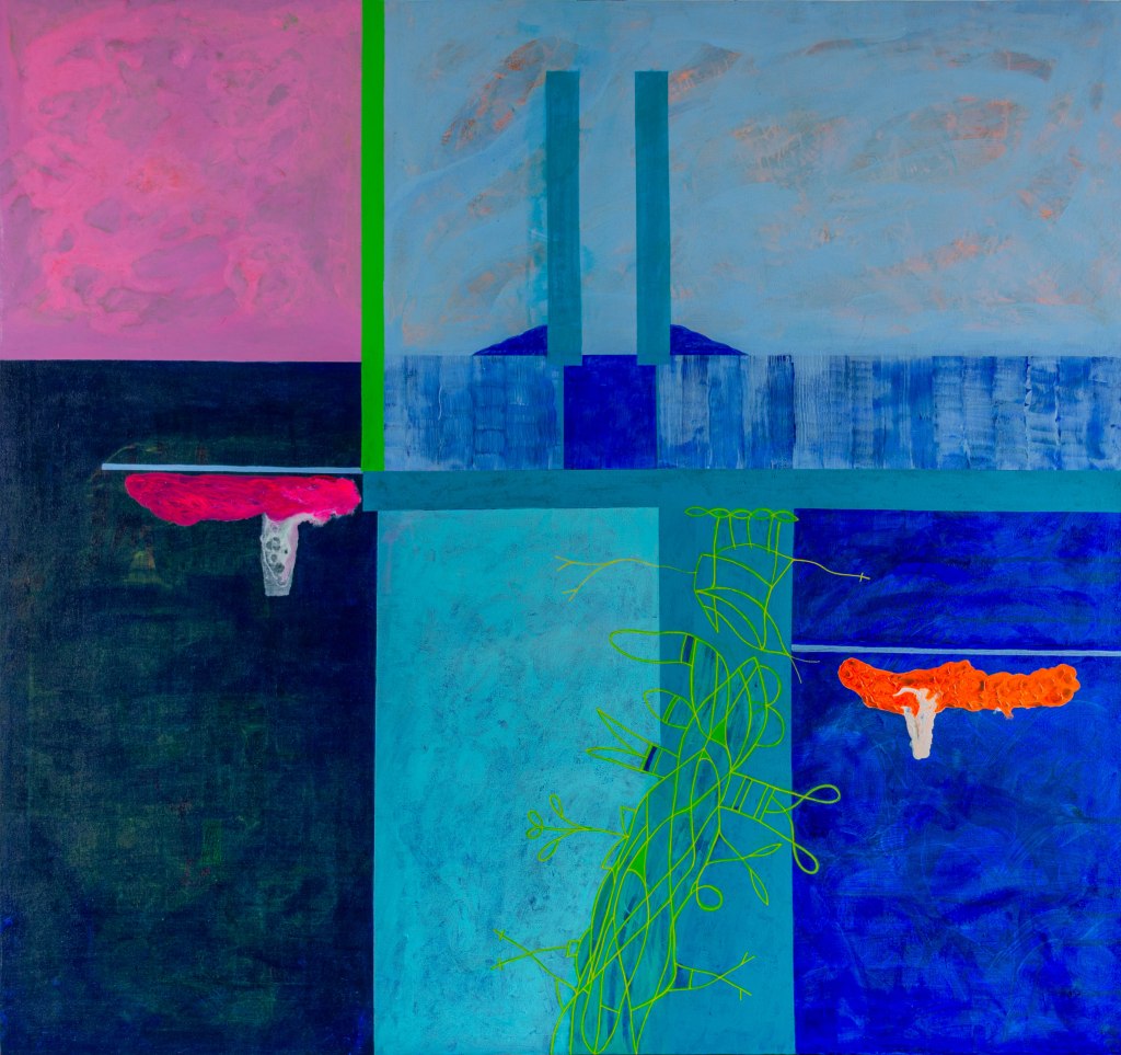 De regreso a Ítaca
(2025)
Acrílico sobre tela
100 x 106 cm.