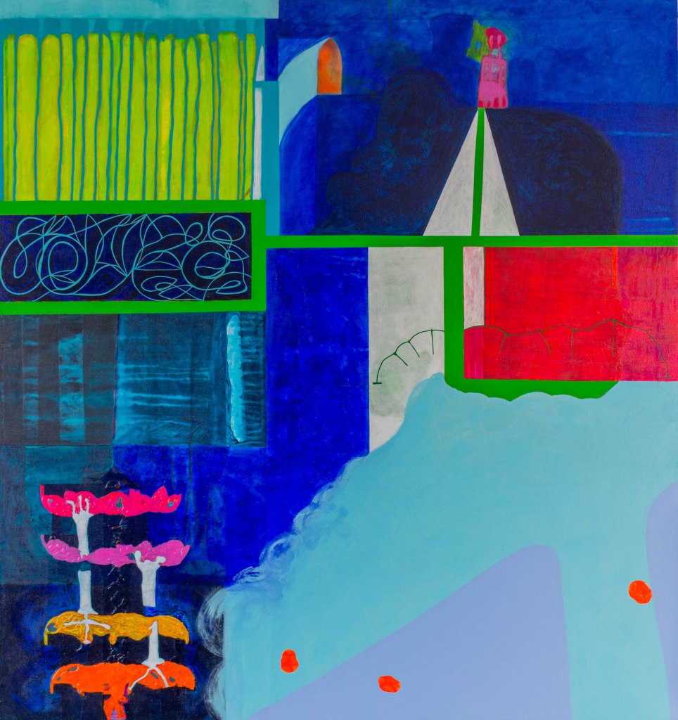 La luz que guía
(2025)
Acrílico sobre tela
100 x 106 cm.