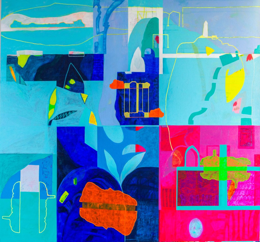 Finis terrae
(2025)
Acrílico sobre tela
100 x 106 cm.