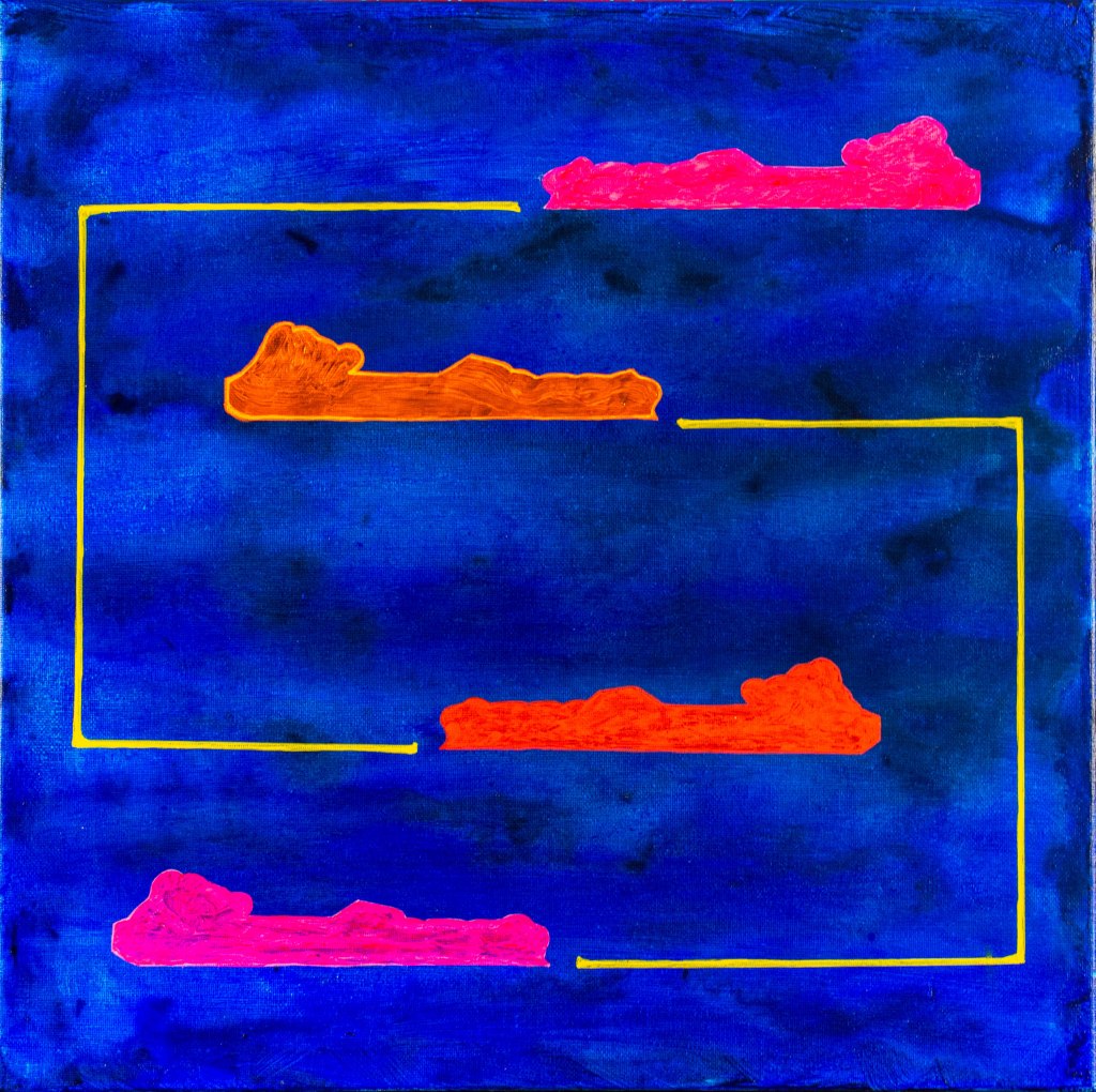 Tornaviaje nº 3
(2025)
Acrílico sobre tela
60 x 60 cm.